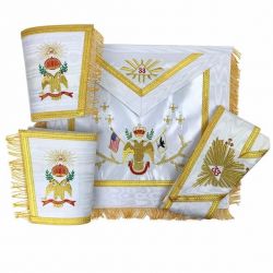 Masonic Rose Croix 33rd Degree Silk Apron