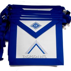 Masonic Blue Lodge Officer Apron Worship Master