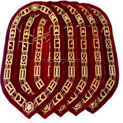 RED GRAND LODGE CHAIN COLLAR