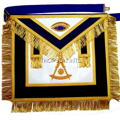 PAST MASTER APRON GOLD BLUE