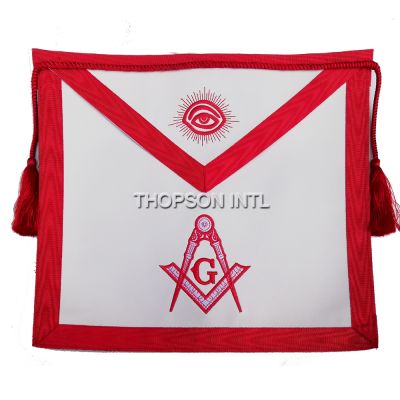 Red Master Mason Apron