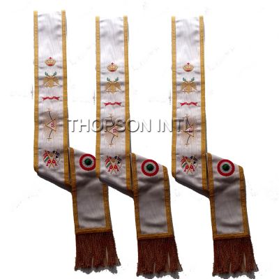 WHITE AASR 30 DEGREE SASHES