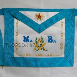 Blue French rite MB Apron